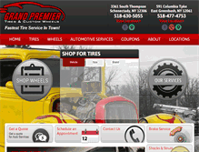 Tablet Screenshot of grandpremiertire.com